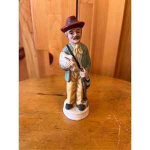 Vintage Farmer Figurine, Man with Ax Figurine, Diorama Figurine